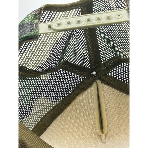 Vintage Mash 1990 Camo Snapback Hat Sportscap Brand Made In Taiwan - Picture 7 of 7